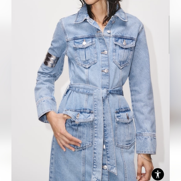 Zara Denim Dress - Picture 5 of 13